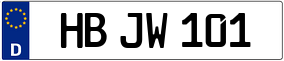 Trailer License Plate